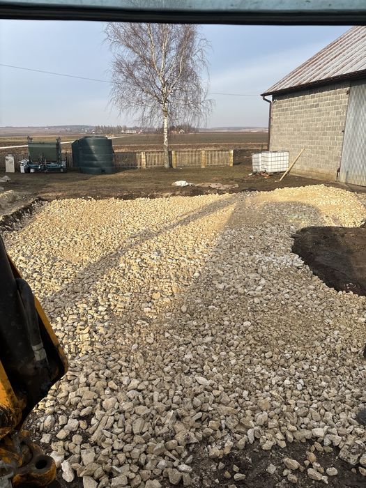 Uslugi wywrotka 4 osiową sprzedaż kruszyw skład kruszyw