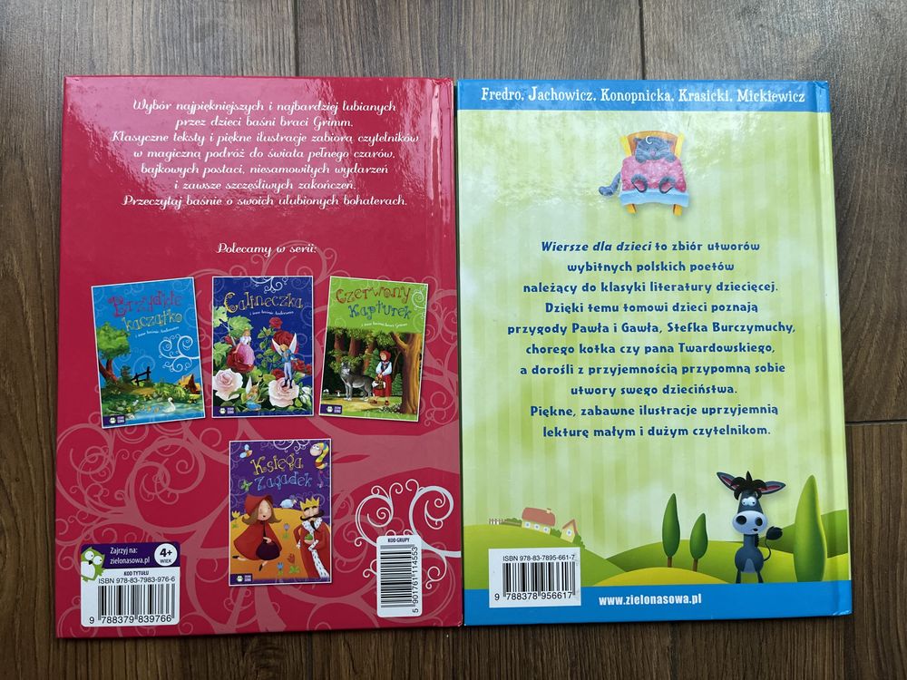 Rewelacyjny komplet 2 książeczek Wiersze dla dzieci & Jaś i Małgosia