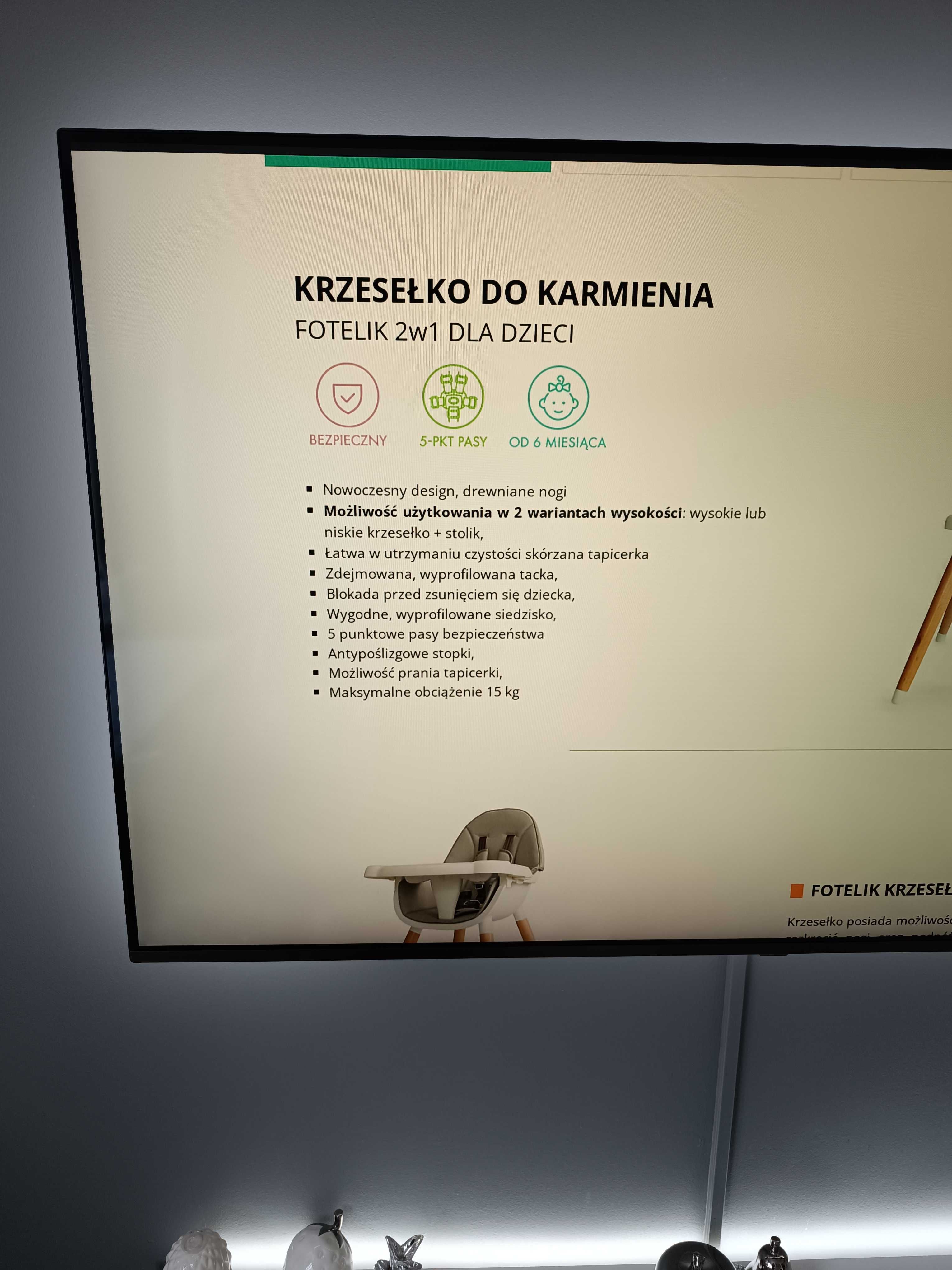 Krzesło do karmienia 2w1