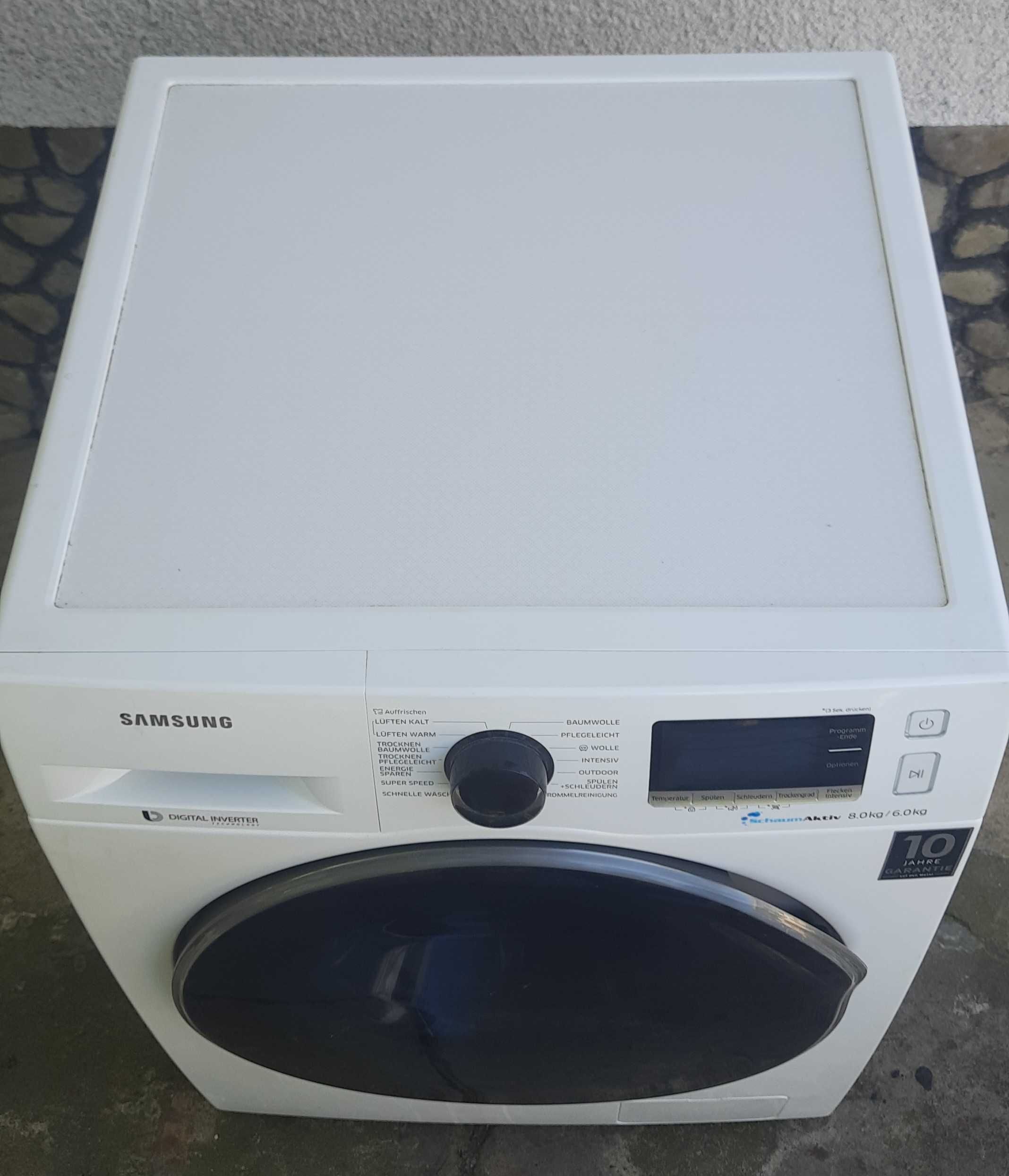 Пральна машина Samsung WD80J6400AW(2в1) з сушкою  8/6кг