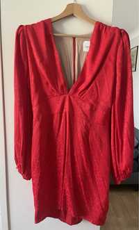 Nowa piękna czerwona sukienka rozmiar L/40 100% wiskoza hit viral