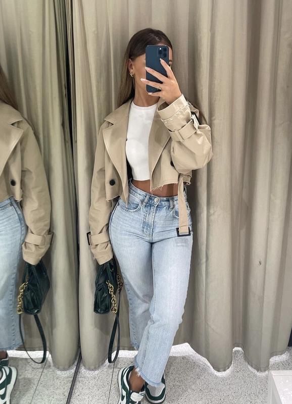 Укороченый тренч Zara