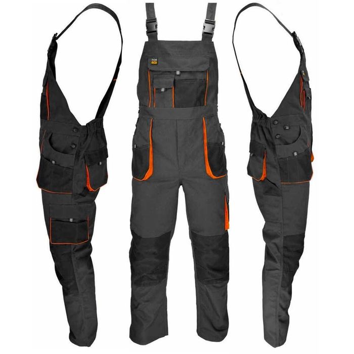 Робочий комплект костюм Куртка + Напівкомбез Foreco Сірий. Є РОЗМІРИ!