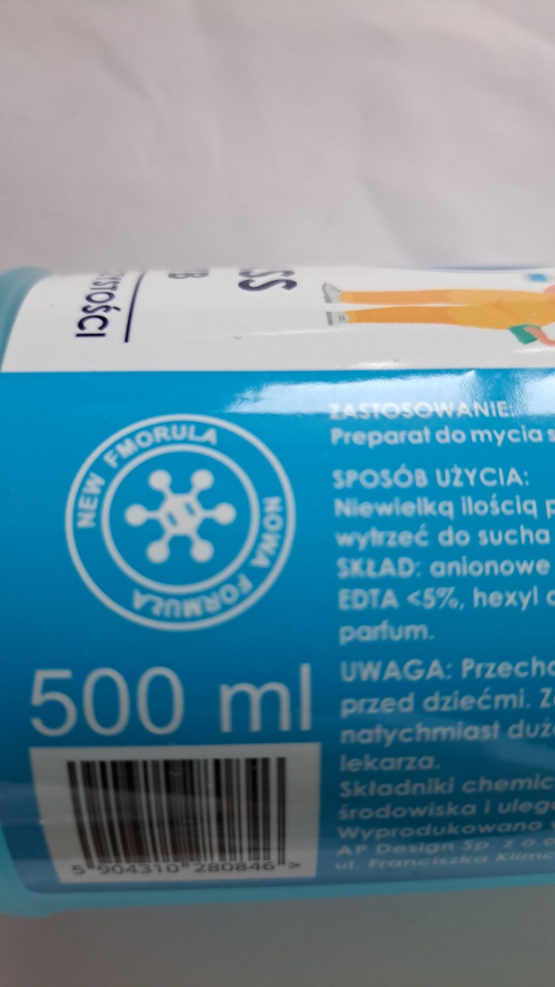 Płyn do mycia szyb I szklanych powierzchni profesjonalny 500ml nowy