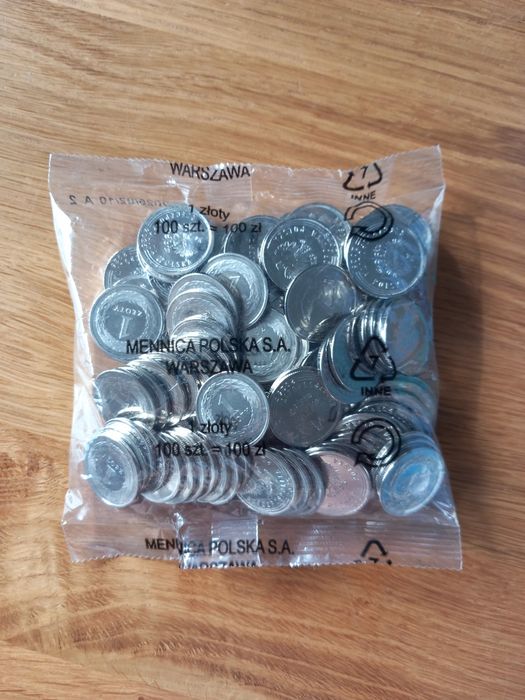 Woreczek menniczy 1 zł z 2025 Roku.
