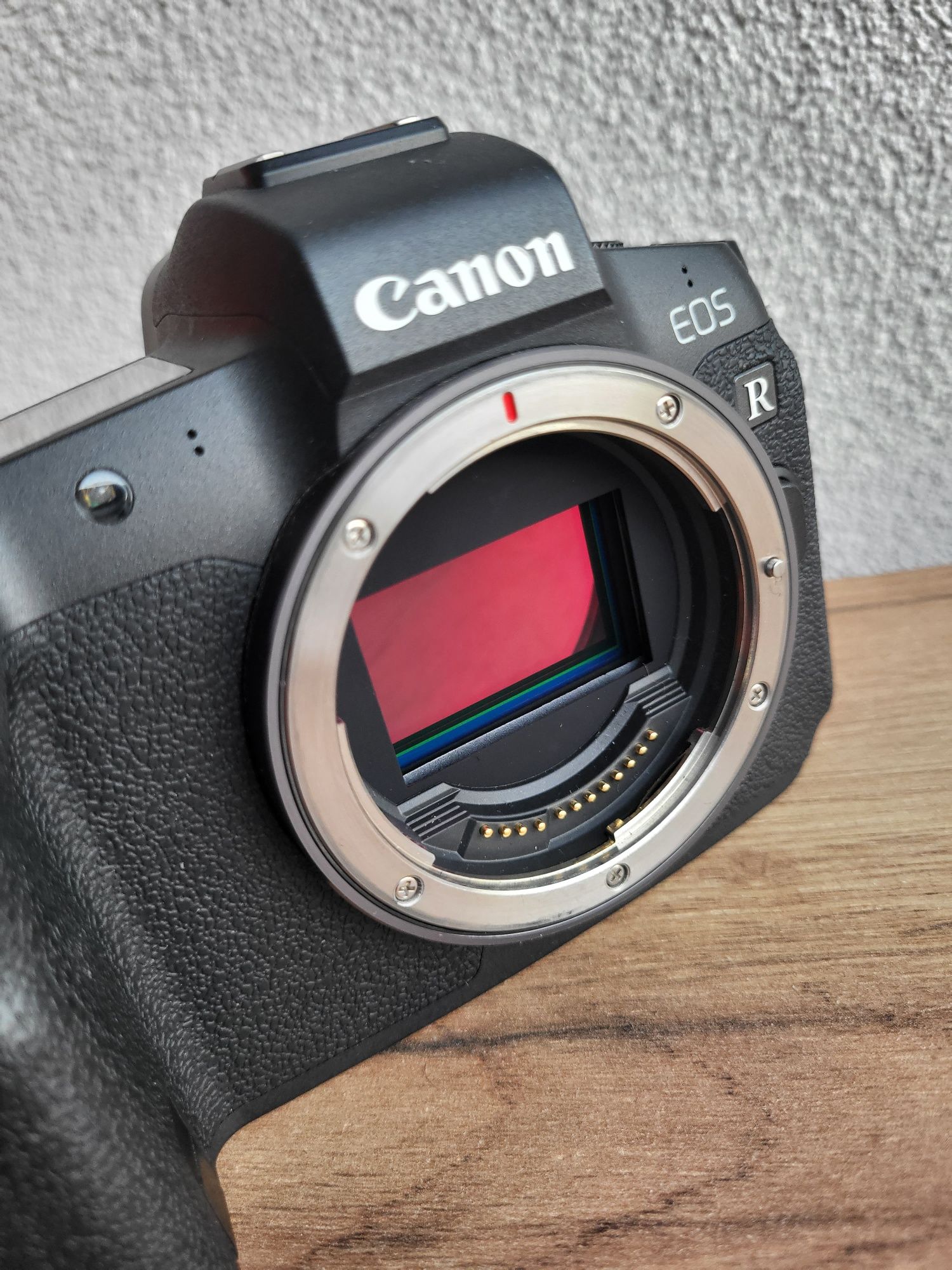 Aparat Canon R + Adapter canon + canon 50mm f1.8