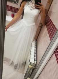 Nowa sukienka suknia ślubna tiul tiulowa księżniczka koronka 46 xxxl