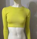 Limonkowy crop top