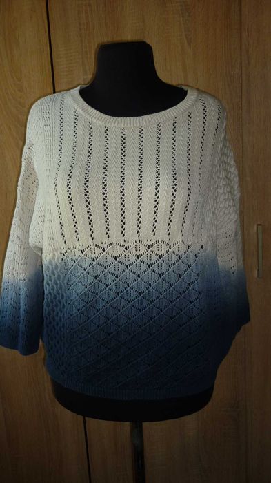 Principles- bawełniany sweter ombre  r; 44 over
