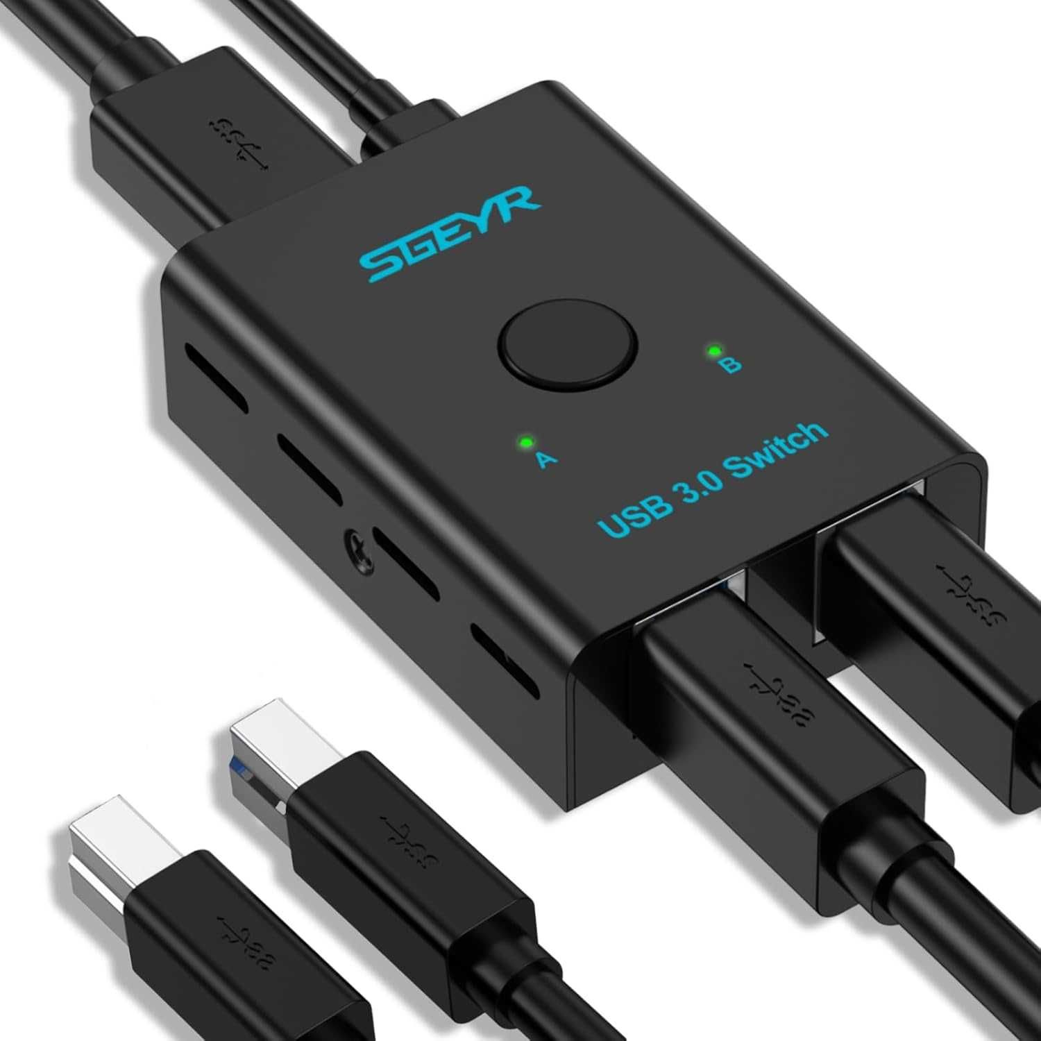 SGEYR USB 3.0 Switch Selector, USB Switch 2 in 1 Output PRZEŁĄCZNIK