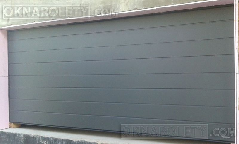 Brama segmentowa Antracyt Brąz Biała 460x300 Dąbrowa Górnicza