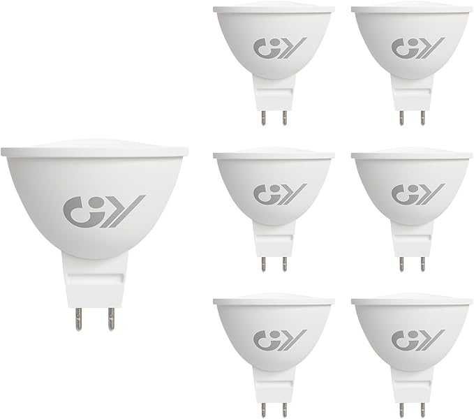 Żarówki LED GY MR16, ciepła biel, 3000 K, energooszczędne