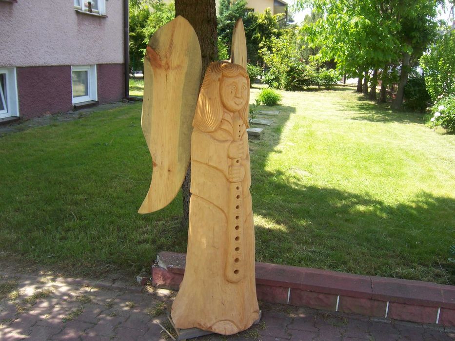 Rzeźby Ogrodowe Z Drewna , Dekoracje Ogrodowe