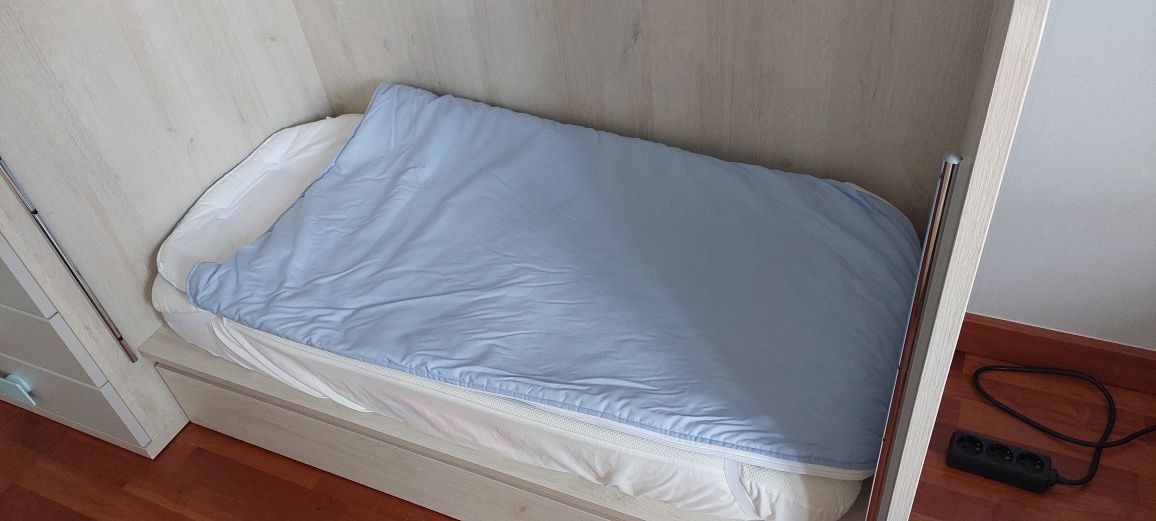 Saco cama (camas de grades e catres) - azul clarinho