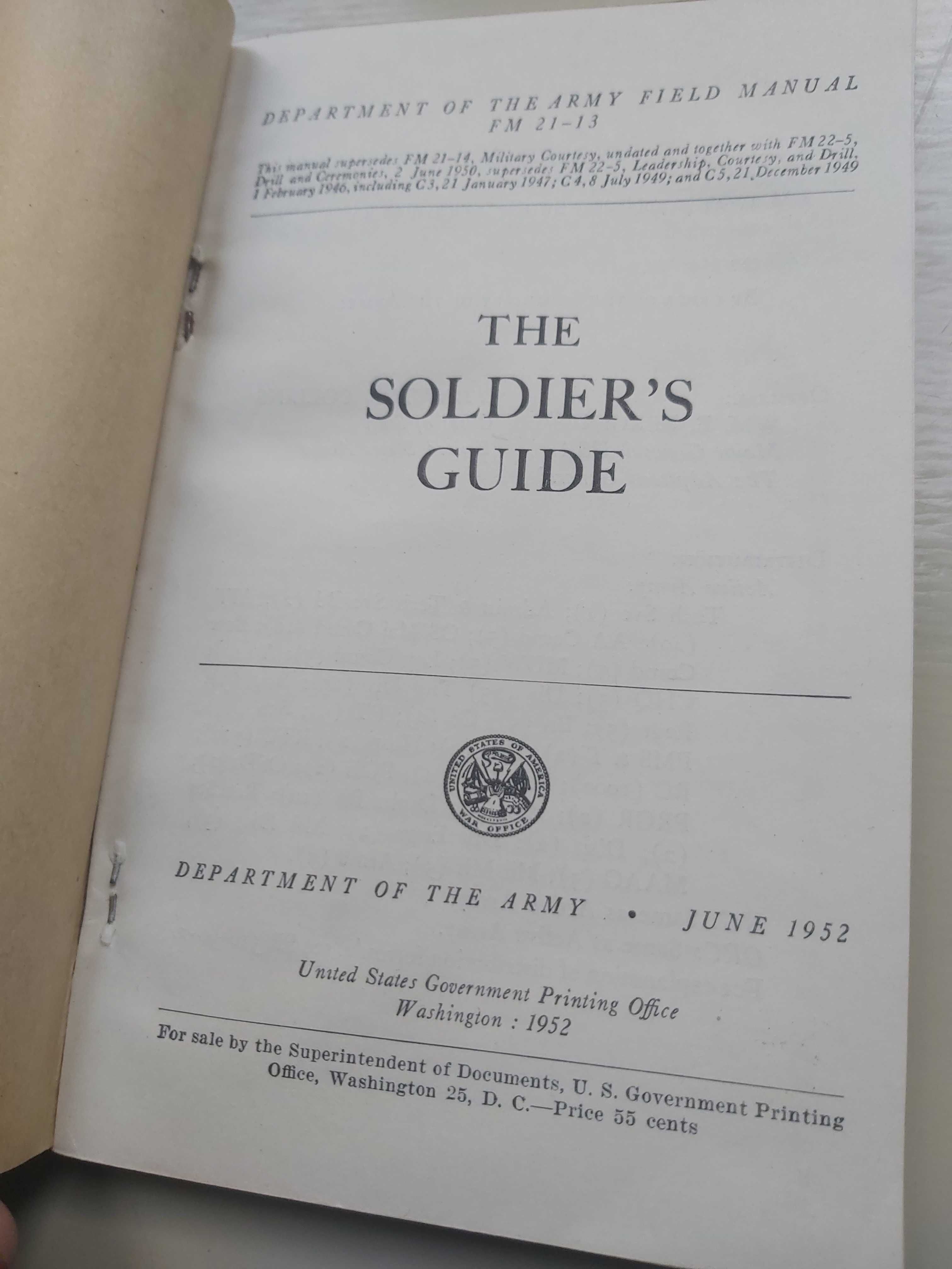 Orginalna amerykańska książeczka wojskowa z 1952 r.