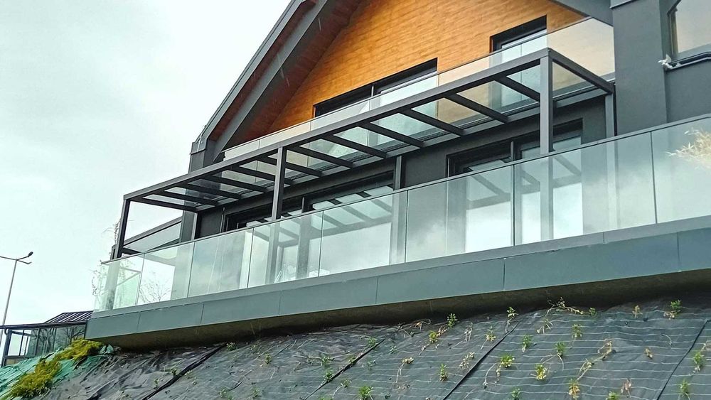 Ogród zimowy zadaszenie tarasu ze szkła/poliwęglanu