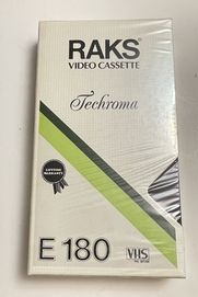 Kaseta VHS magnetowidowa RAKS Techroma E-180