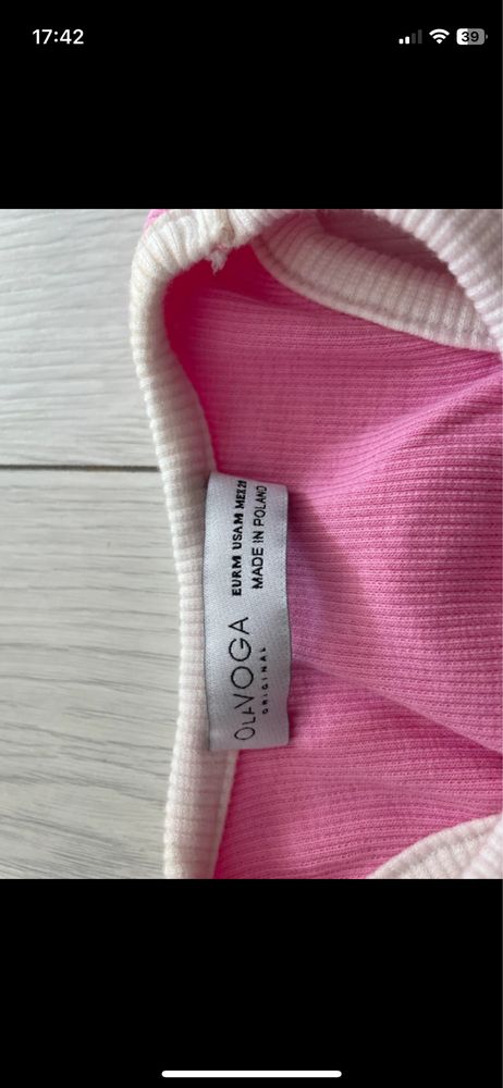 Crop top OLV o la voga MINTZ m barbie pink