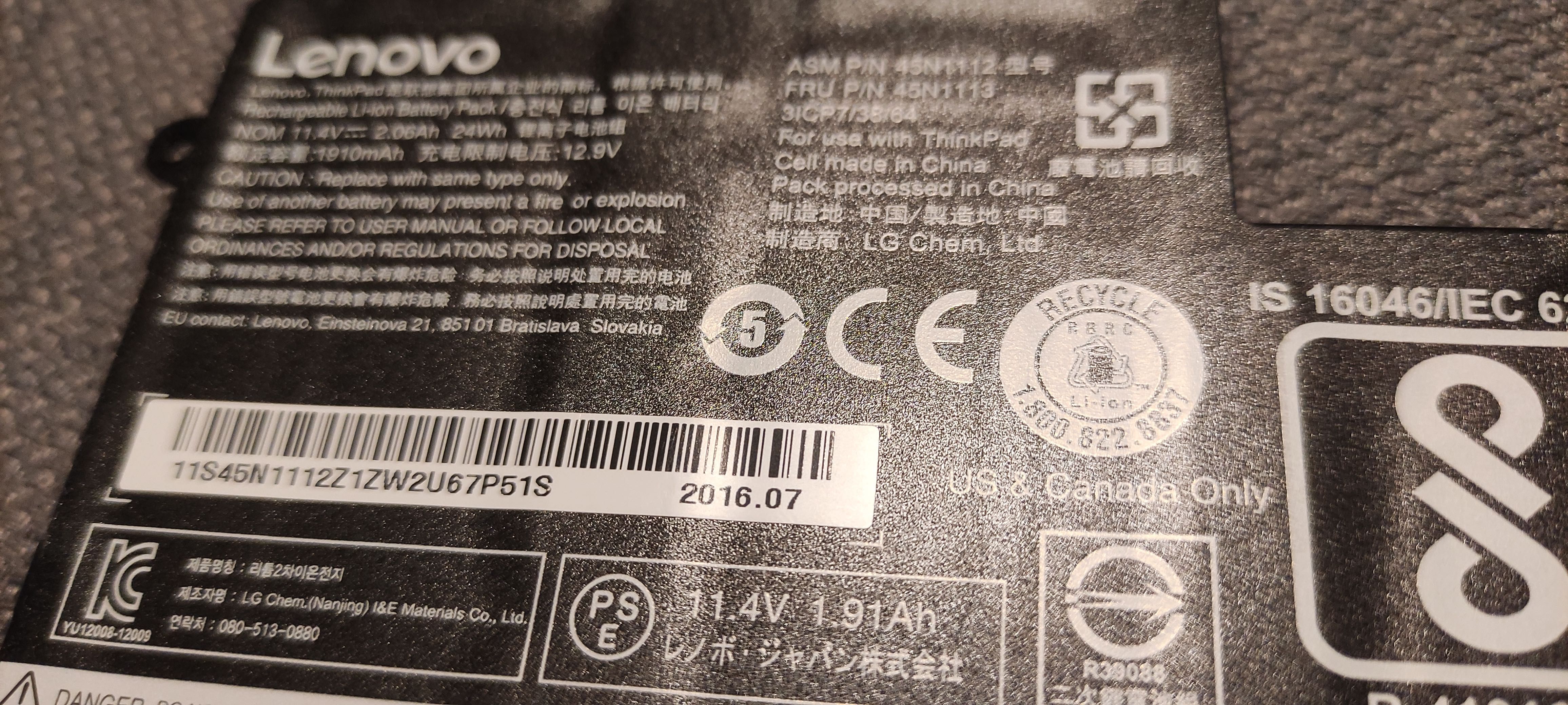 Bateria zewnętrzna wewnętrzna Lenovo ThinkPad T440 T450 T450S T460