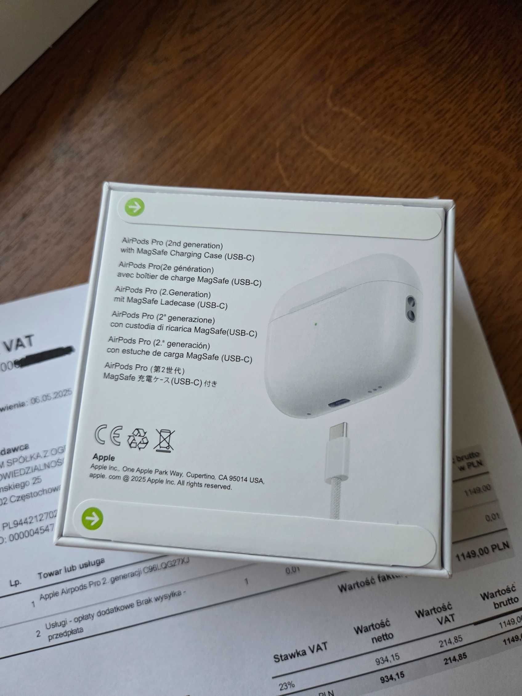 AirPods Pro 2 USB-C – nowe, zaplombowane