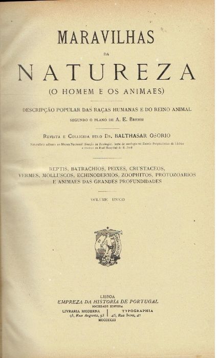 3278 Maravilhas da Natureza O Homem e os Animais por Balthasar Osório