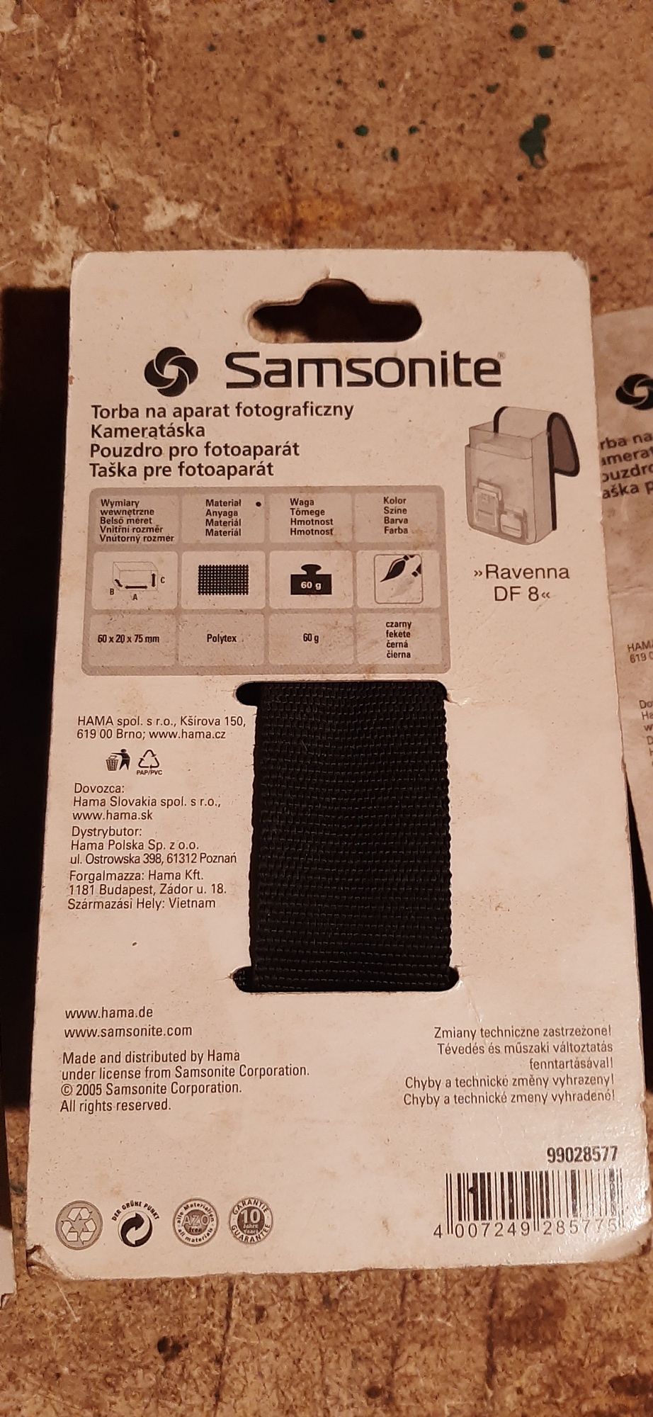 Etui pokrowiec futerał na aparat samsonite