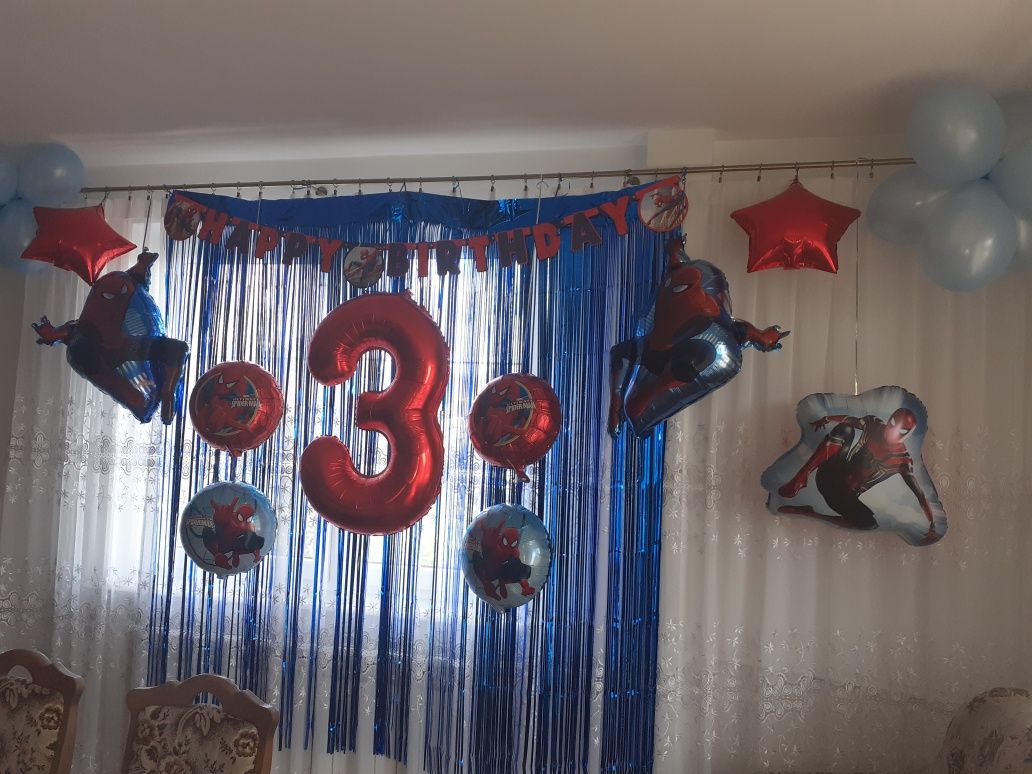Balony Spiderman na 3 urodziny