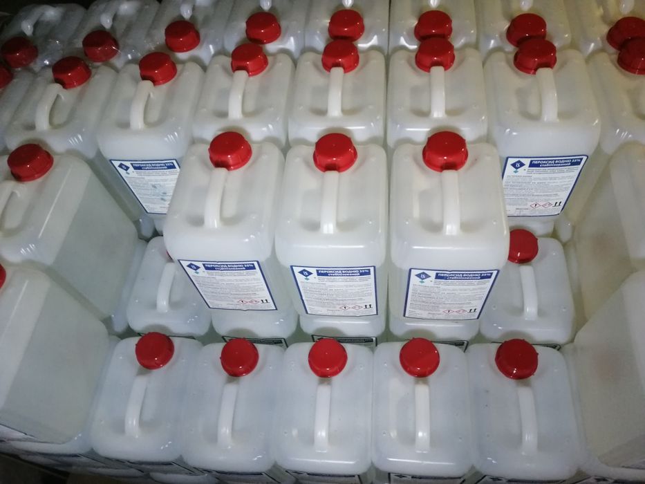 Перекись водорода для бассейна 35% 5кг (перекис водню, пергидроль)