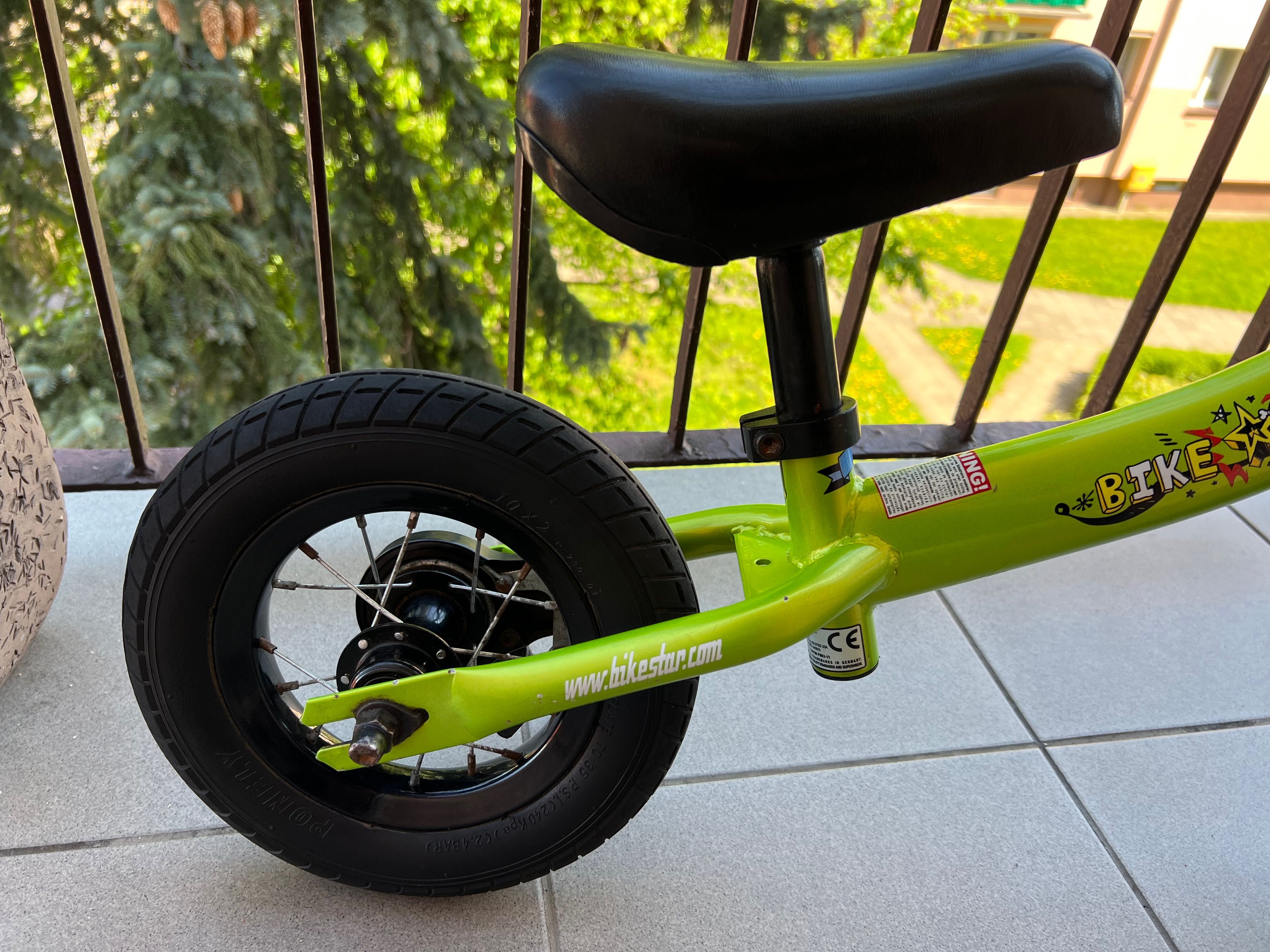 BikeStar rowerek biegowy, koła 10'' zielony
