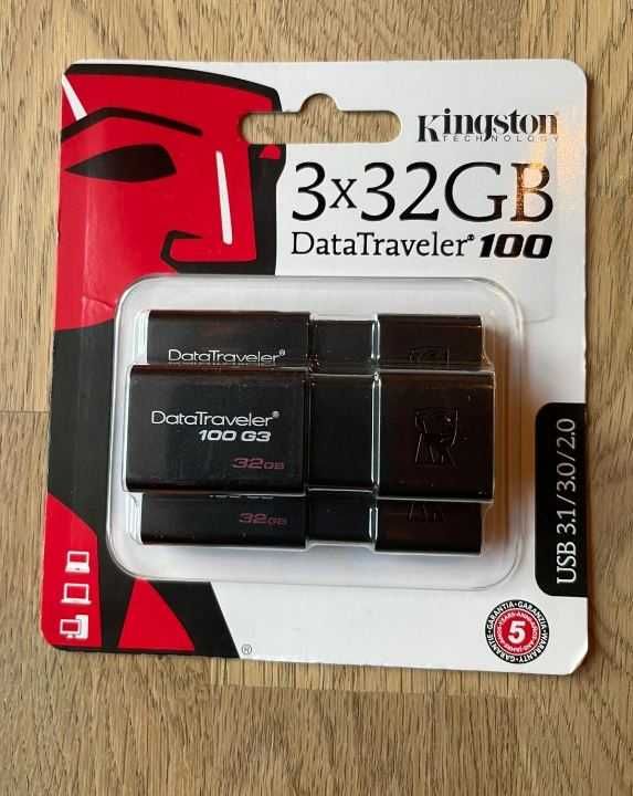 Pendrive Kingston DataTraveler 100 G3 32 GB Zestaw 3