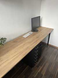 Duze dwuosobowe biurko 60x240 cm loft loftowe work space