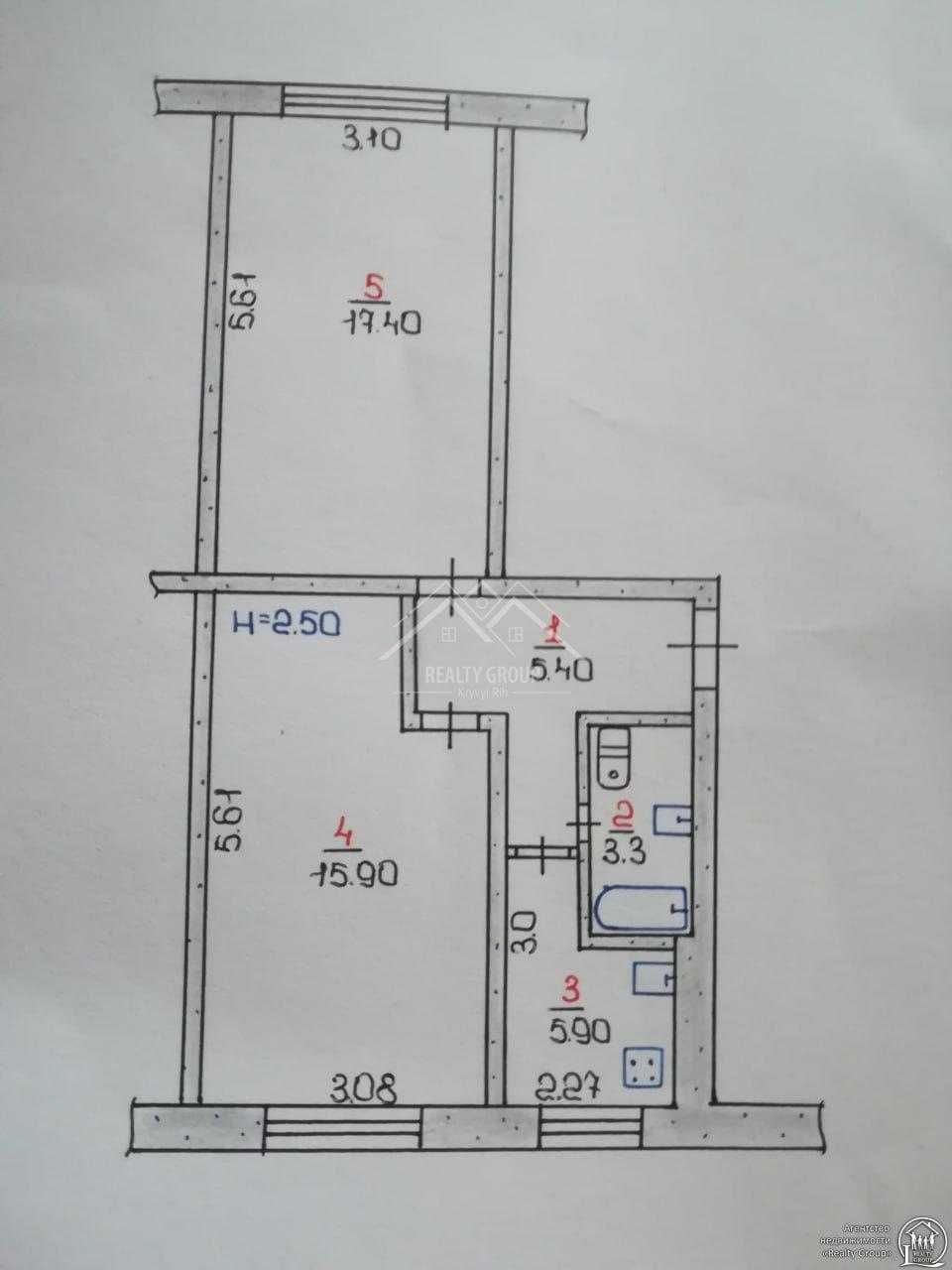 Продаж затишної 2к квартири в центрі міста по вул. Пушкіна