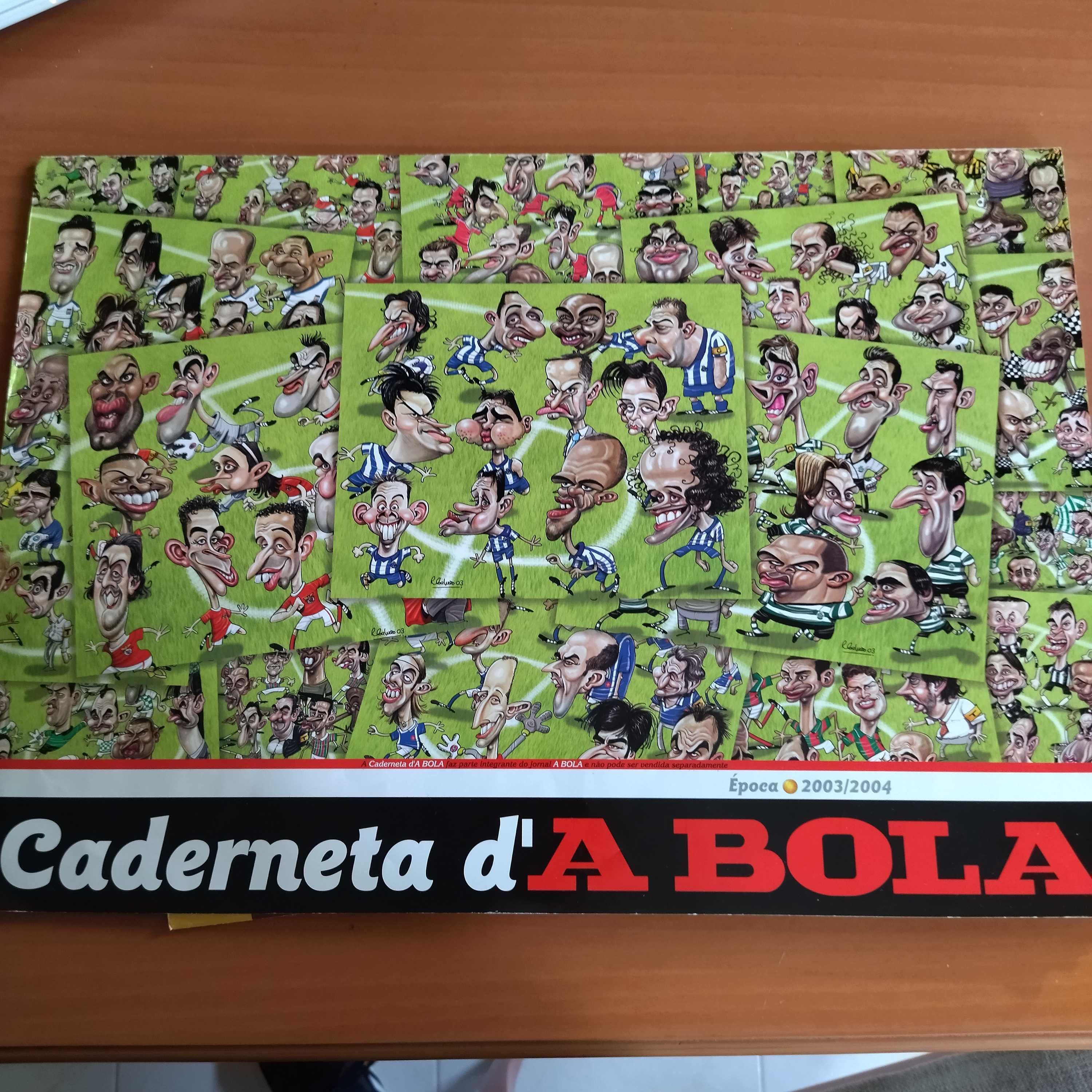 Cadernetas de caricaturas de desporto