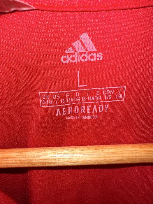 Czerwone polo adidas 164