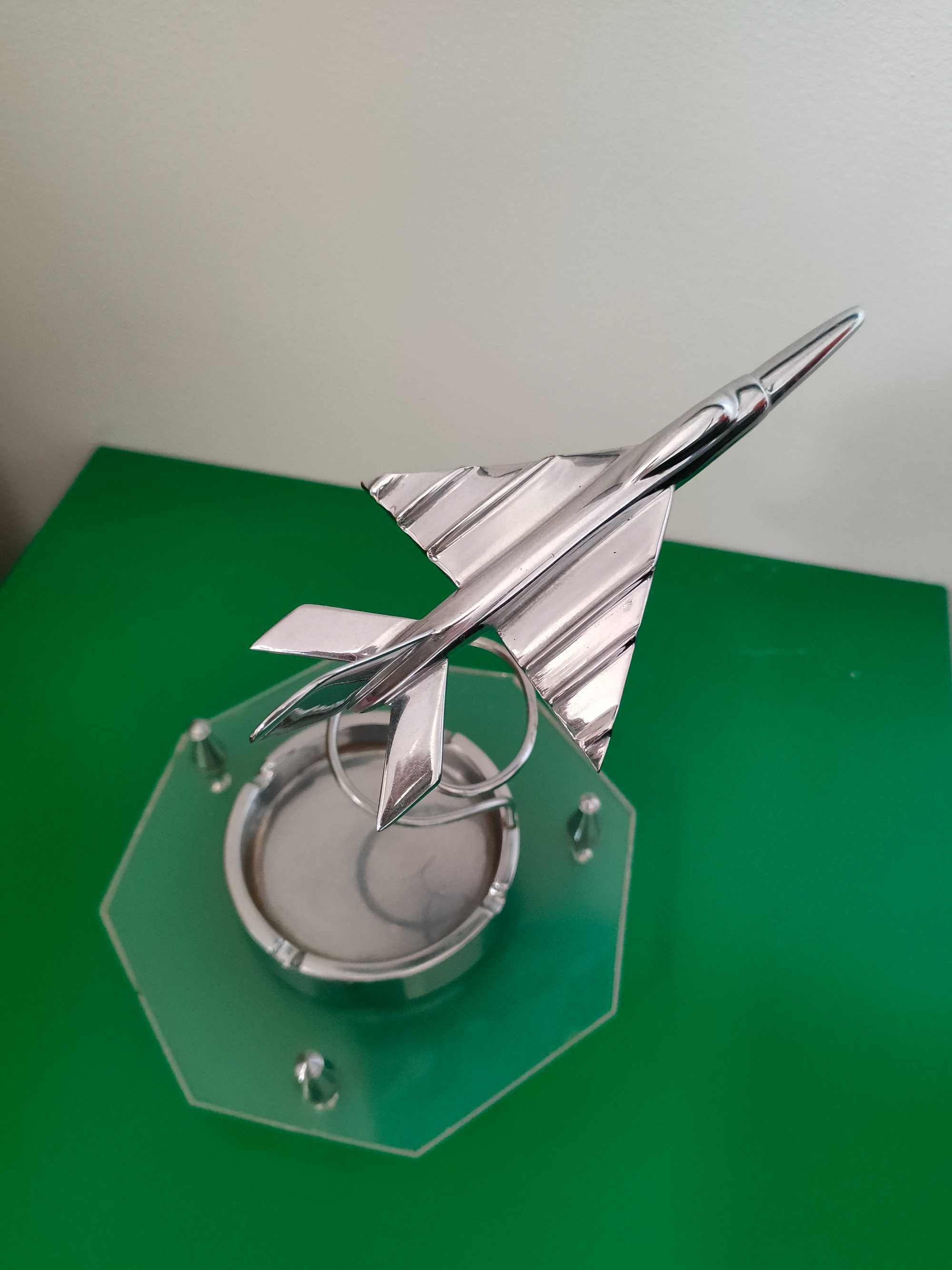 Tupolew, popielniczka, plexi, PRL, Space Age
