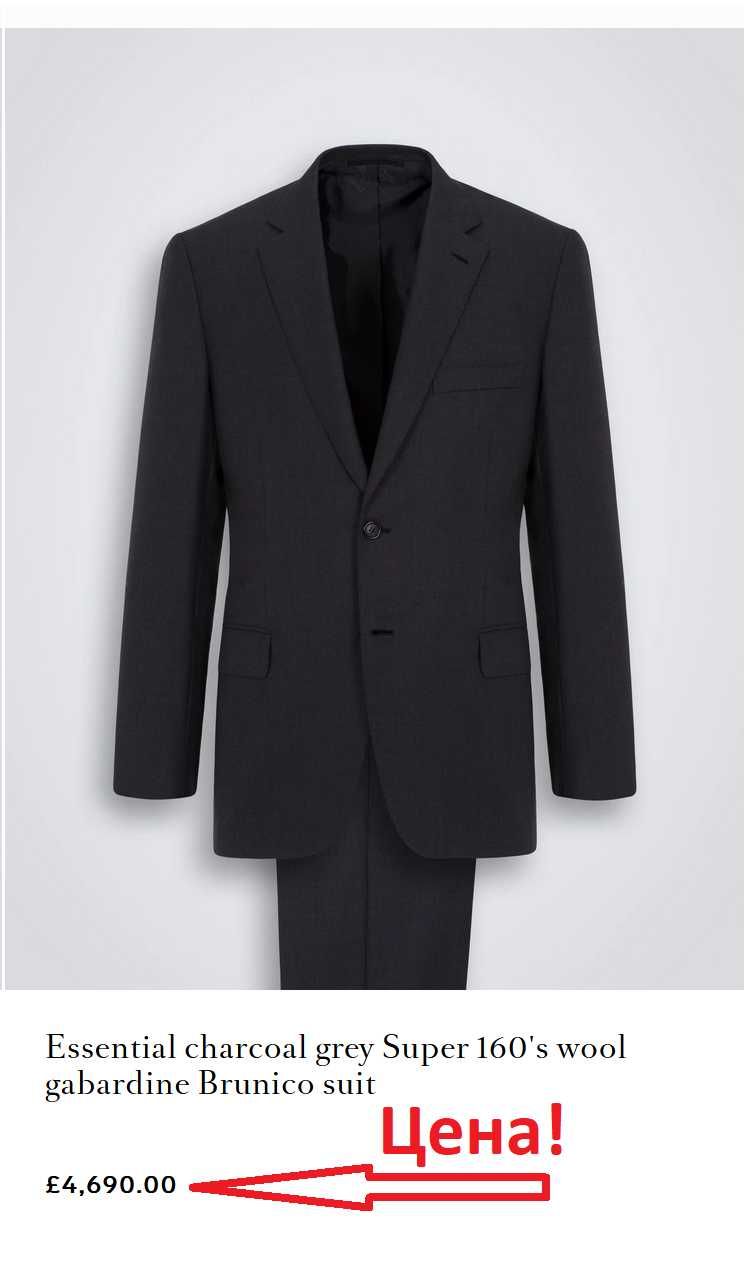 Brioni костюм классический мужской ручной работы (Черный) 1