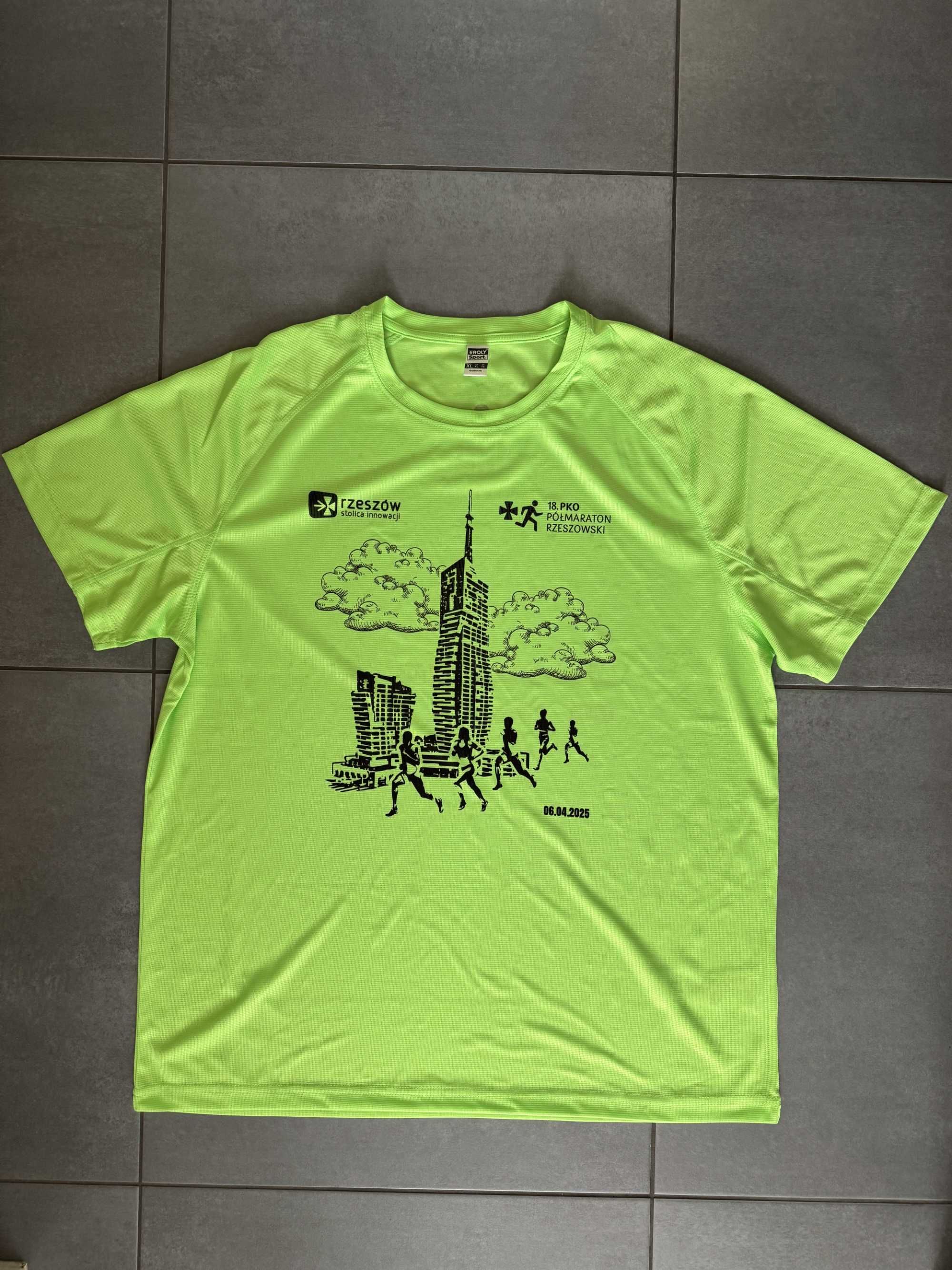 NOWA koszulka do biegania z 18go PKO Półmaratonu Rzeszowskiego XL !