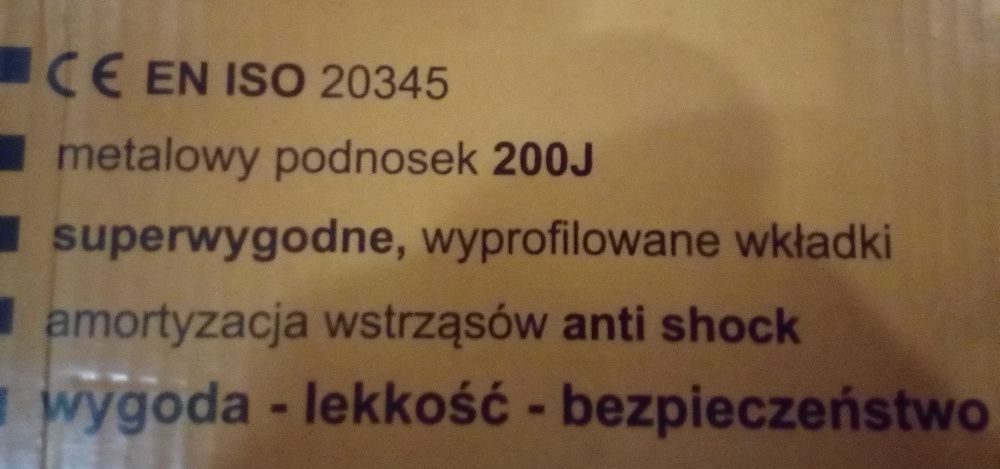 Buty ochronne, robocze, bhp MAX-POPULAR rozmiar 44