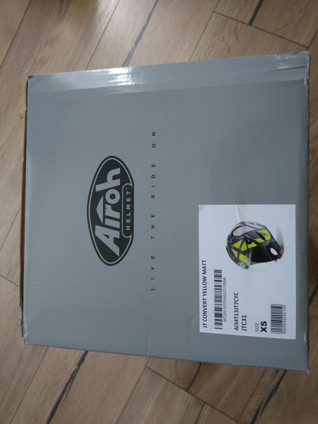 Nowy kask Kask Airoh JT Convert jet - Żółty w rozmiar xs 53-54cm