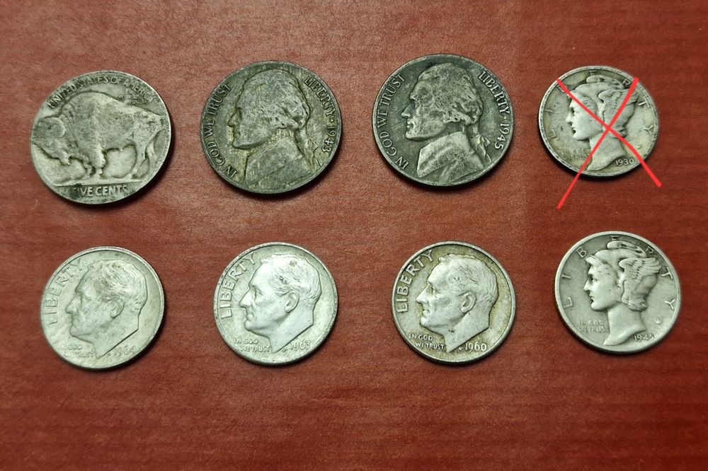 Lote de Moedas Antigas cada 5€ ou 10€