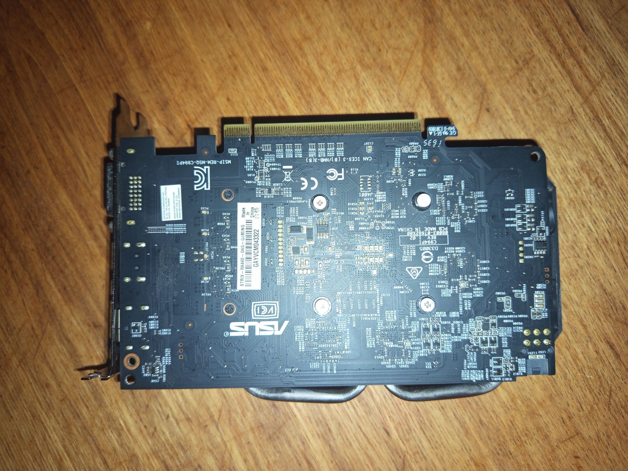 RX 460 4 gb strix gaming z pudełkiem