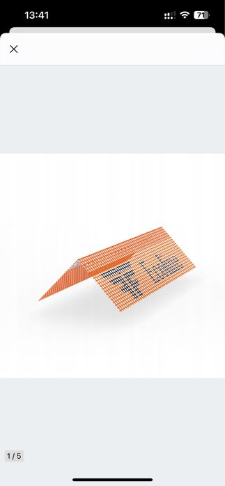 25 Narożników PCV ECOLINE z siatką 7x7 cm 300 cm