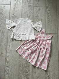 Вышиванка рубашка блузка туника для девочки 3-4 года HM Zara