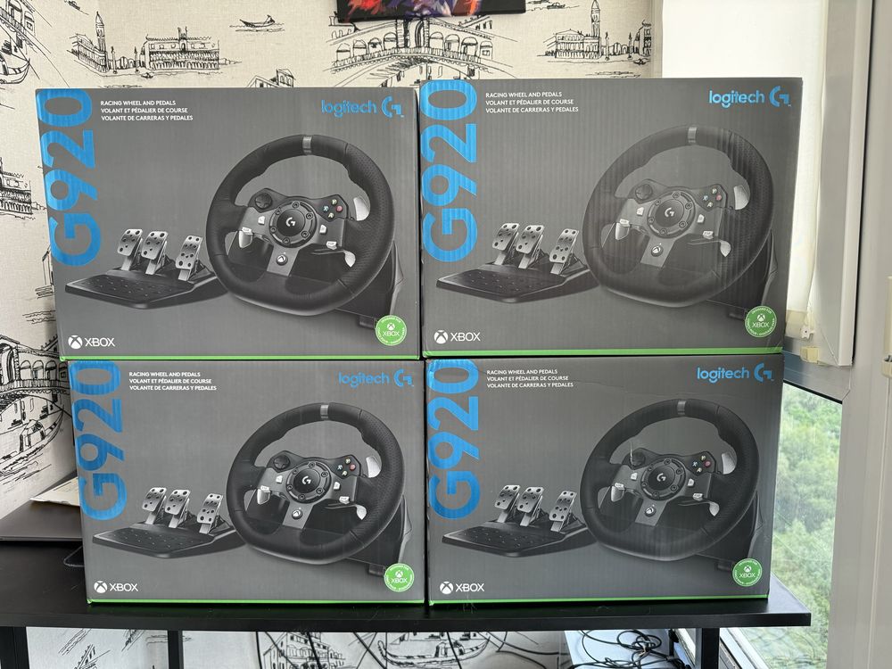 НОВІ Руль та педалі Logitech G920 Driving Force Racing