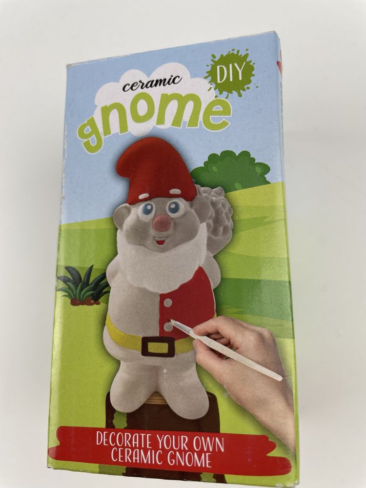 Zestaw ceramicznych gnomów DIY do kolorowania