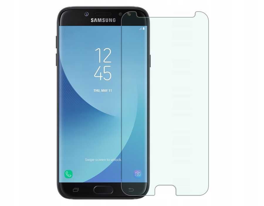 Etui Case Flip Clear View do Samsung Galaxy J7 2017 + Szkło Hartowane