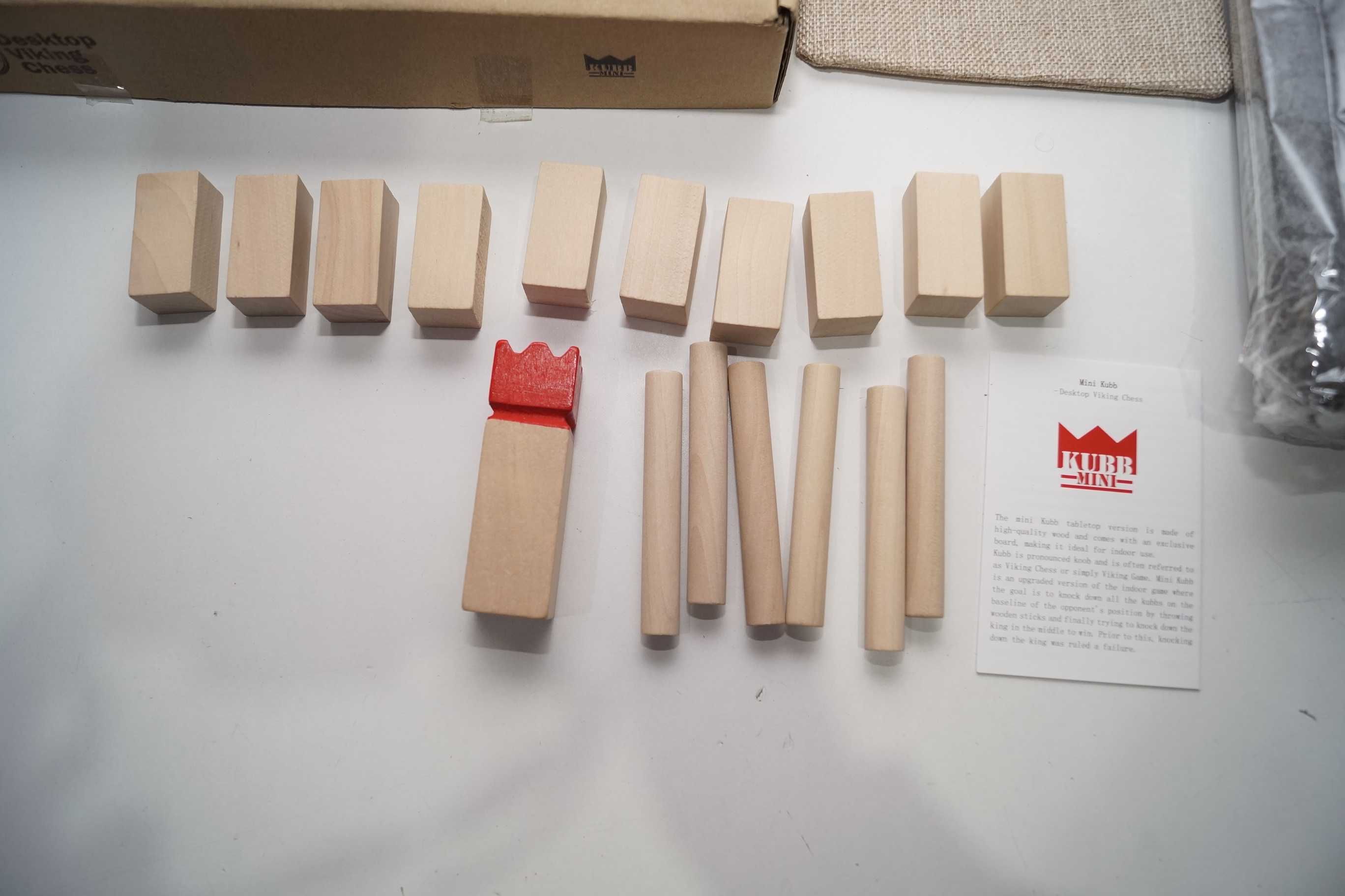 1248 Kubb Mini gra planszowa szachy wikingów Desktop Viking Chess gra