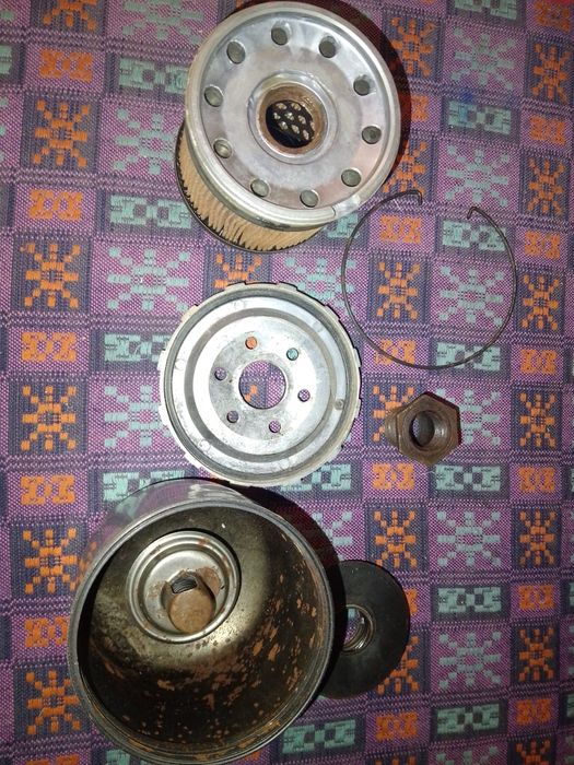 Советский разборный масляный фильтр для Жигулей и Волг