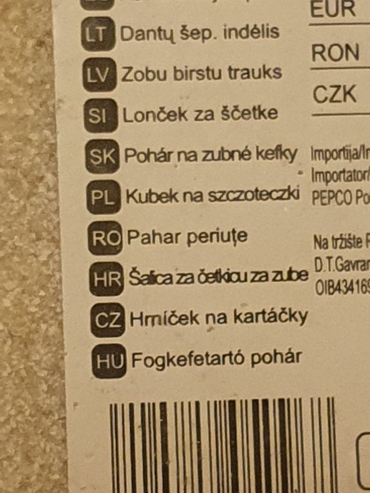 Kubek na szczoteczki