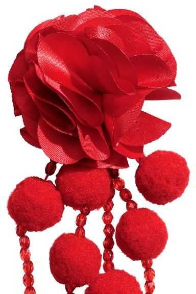 H&M kolczyki piękne czerwone